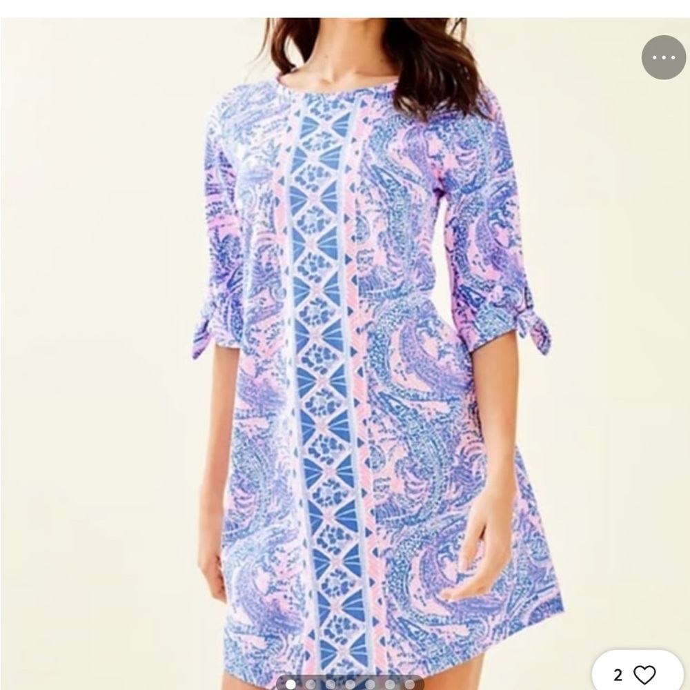 Lilly Pulitzer Preston Dress Coastal Blue, Size Medium